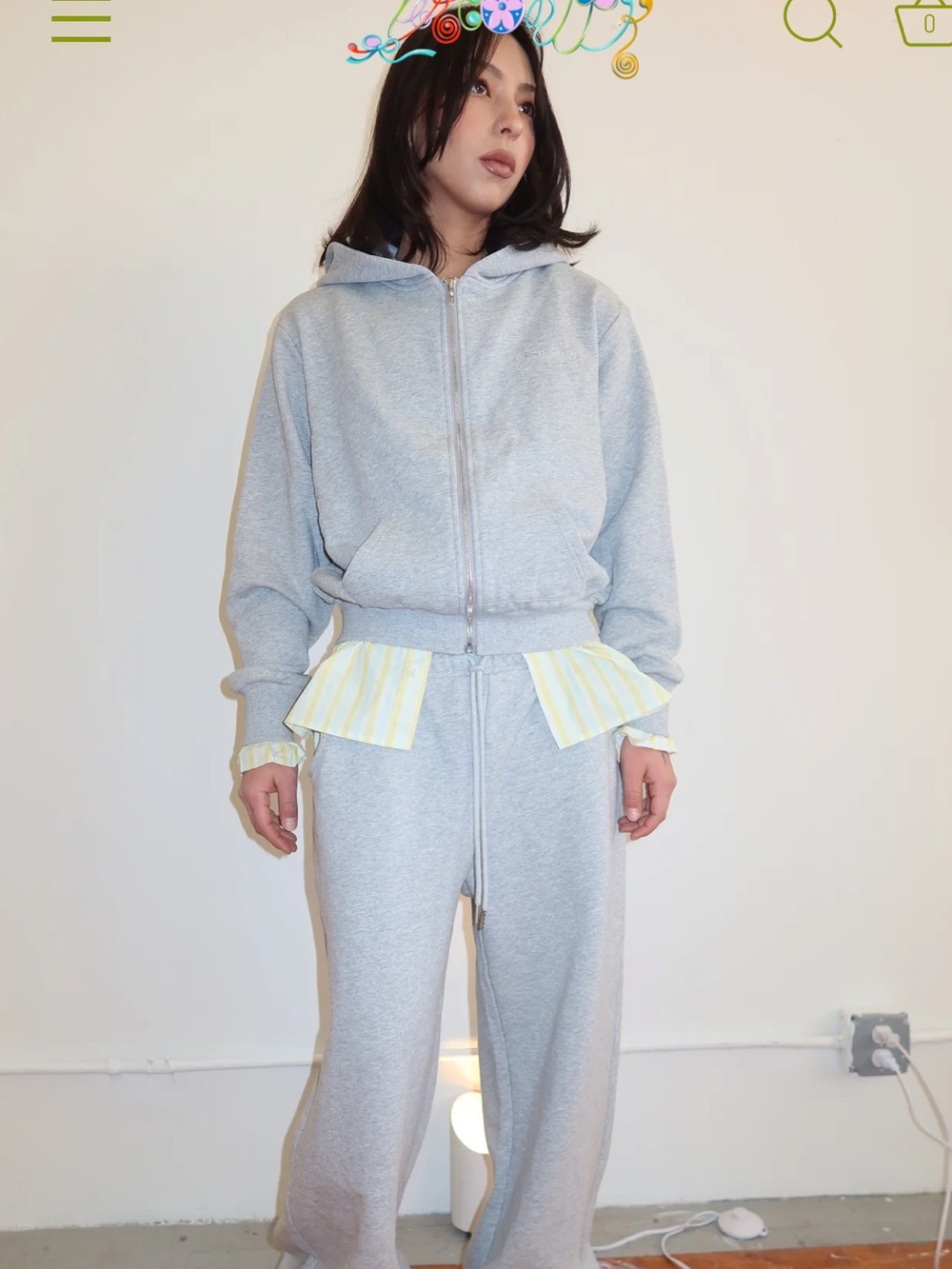 Verconiik day off hoodie in haze